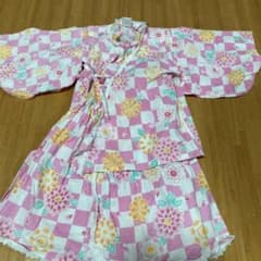 夏休み⭐︎ピンク可愛い浴衣（110）のサムネイル
