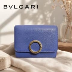 美品】ブルガリ BVLGARI ロゴクリップ サークルロゴ 三つ折り財布