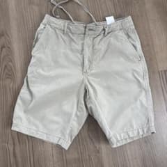 【ユニクロ】メンズ ハーフパンツ ベージュ サイズS ウエスト68-76cmのサムネイル