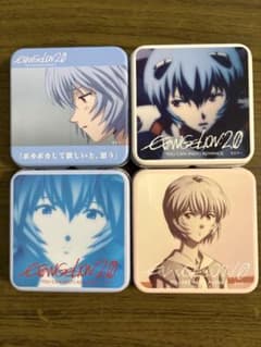EVANGELION 2.0 아야나미 레이 캔 케이스 4종 세트