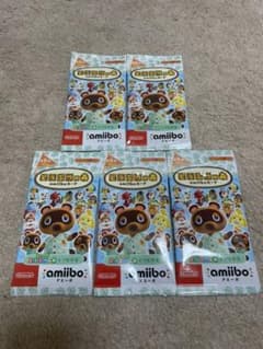 どうぶつの森amiiboカード 第5弾  【５パック】のサムネイル