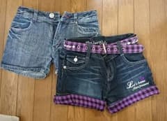ショートパンツ2枚 160のサムネイル