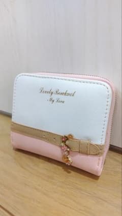 Lovely Bowknot My Love 二つ折り財布 ピンクのサムネイル