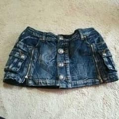 ゆゆ様専用★デニム生地スカパンのサムネイル