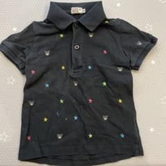 DOUBLE.B 黒 ポロシャツ 100のサムネイル