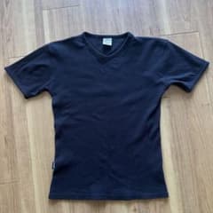AVIREX ワッフル VネックTシャツ ブラック Mサイズのサムネイル