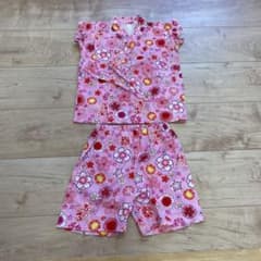 甚平 ピンク 花柄 100cmのサムネイル