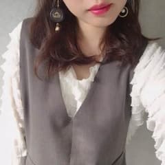 kbf グレー big プリーツ ワンピースのサムネイル