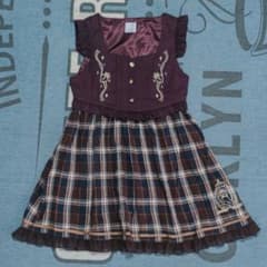 axes femme kids ノースリーブ ワンピース チェック柄のサムネイル
