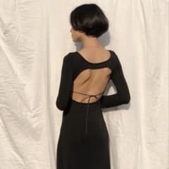 Determ open back dressのサムネイル
