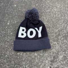 BOY ニット帽 ビーニー ボンボンニット帽