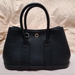 ブラックレザー ハンドバッグのサムネイル