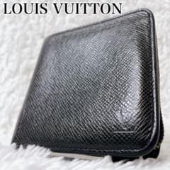 ルイヴィトン 2つ折り財布 タイガ ポルト モネビエ ジップ ブラック