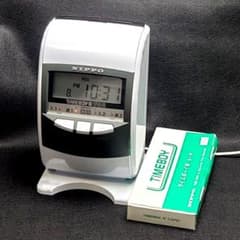 ★美品★タイムボーイ8プラス グレー★ニッポー 電子タイムレコーダー★おまけ付★のサムネイル