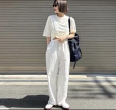 MEER. MAT SATIN RELAX PANTS WHのサムネイル