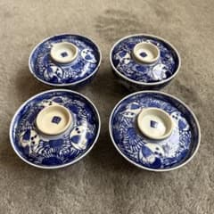 古伊万里　蓋付茶碗　4客のサムネイル