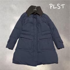 プラステ【0】ネイビー ダウンジャケット ロングダウンコート