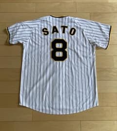 ❷Oサイズ 阪神 タイガース レプリカ ホーム ユニフォーム 佐藤 背