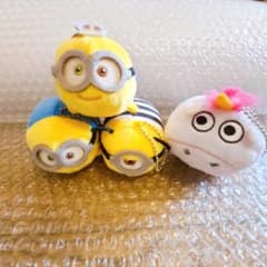 * 미니언 봉제인형 마스코트 4점 밥 멜 유니콘*
