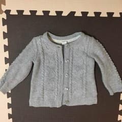 H&M グレーハート柄ニットカーディガンのサムネイル