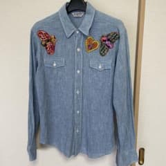 SD California デニム ウエスタンシャツ 刺繍 Lのサムネイル