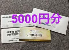 ヤマダデンキ 株主優待券 5000円分 24年12月末まで ヤマダ電機 家電のサムネイル