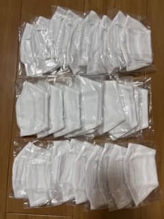 コットンマスク　綿マスク　30枚セット　3COINS布マスクコットン100％のサムネイル
