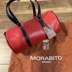 新品タグ付 MORABITO モラビト 本革 レザー ミニボストンバッグ 仏製