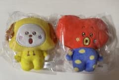 BT21 Fuwa Fuwa Mascot 4 봉제인형 2점 세트