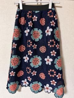 ScoLar 花柄 レース スカートのサムネイル