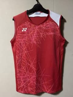 YONEX バドミントン ノースリーブ ウェア レッド Mのサムネイル