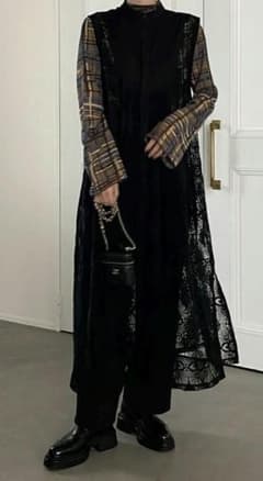 CFT. antique lace long gilet OP 레이스 지레