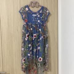 キッズドレス　ブルー　ＵＳサイズ6のサムネイル