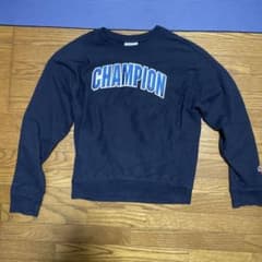 Champion ネイビー クルーネック 短丈スウェットのサムネイル