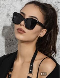 SHEIN バタフライサングラス　スクエアサングラス 2個セットのサムネイル