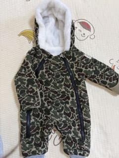 ジャンプスーツ モコモコ 迷彩 60~70sizeのサムネイル