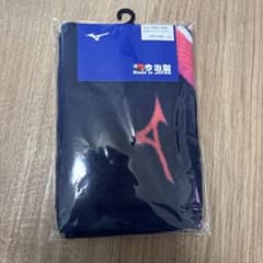 MIZUNO 今治製 フェイスタオル ネイビー×ピンク 34cm×34cmのサムネイル