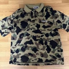 試着のみ A BATHING APE ポロシャツ カモ柄 - メルカリ