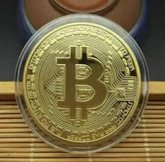 【新品】ビットコイン ゴールド記念コイン 金運 開運 お守り コレクションのサムネイル