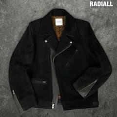 【RADIALL】 ラディアル カウレザー スエードダブルライダース ゼブラ柄 RADIALL 16AW スエード ダブルライダース ジャケット ラディアル