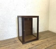 1742 Antique Wavy Glass Display Cabinet, Glass Case, Showcase, Retro