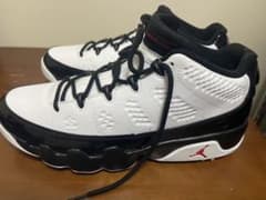 Air Jordan9 ゴルフシューズ ホワイト/ブラック/レッド 28cm - メルカリ