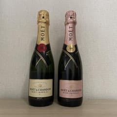 MOET＆CHANDON Brut Rose シャンパン 2本セット375ml - メルカリ
