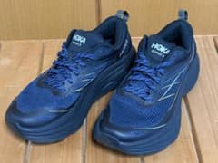 【25.5cm】HOKA BONDI 8 スニーカー ネイビー