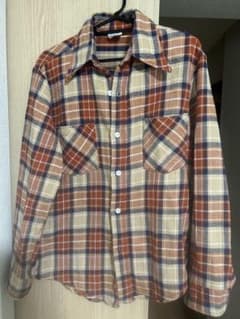 70's BIGMAC ネルシャツ 単色タグ 好配色チェック オレンジ - メルカリ