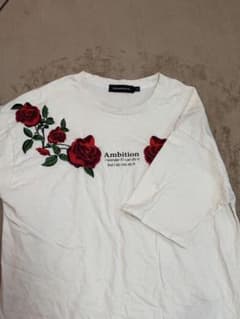 JACKROSE Tシャツ ホワイト 薔薇刺繍 Ambition - メルカリ