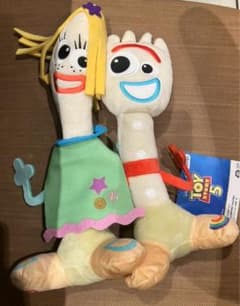 고양이 * 님 [신품 미사용] 토이 스토리 5 쌍 봉제 인형 포키 & 카렌 비
