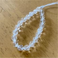 水晶 スターカット8mm 20粒 穴あきのサムネイル