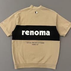 renoma golf レノマゴルフ モックネック 半袖スウェット メンズ L