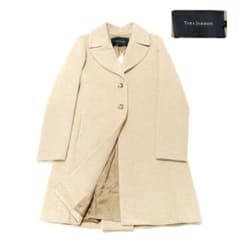 新品未使用タグ付き　TARA JARMON 上質ウール混　ロングコート 未使用級 TARA JARMON 上質ウールコート 38 ピンクベージュ - メルカリ